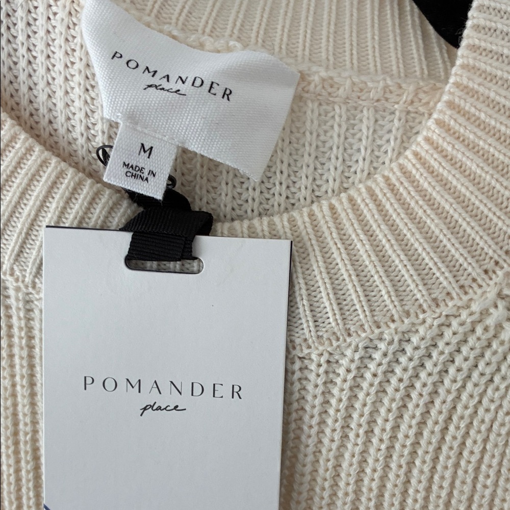 Pomander Place Ivory Knit Sweater Dress - Picture 4 of 4